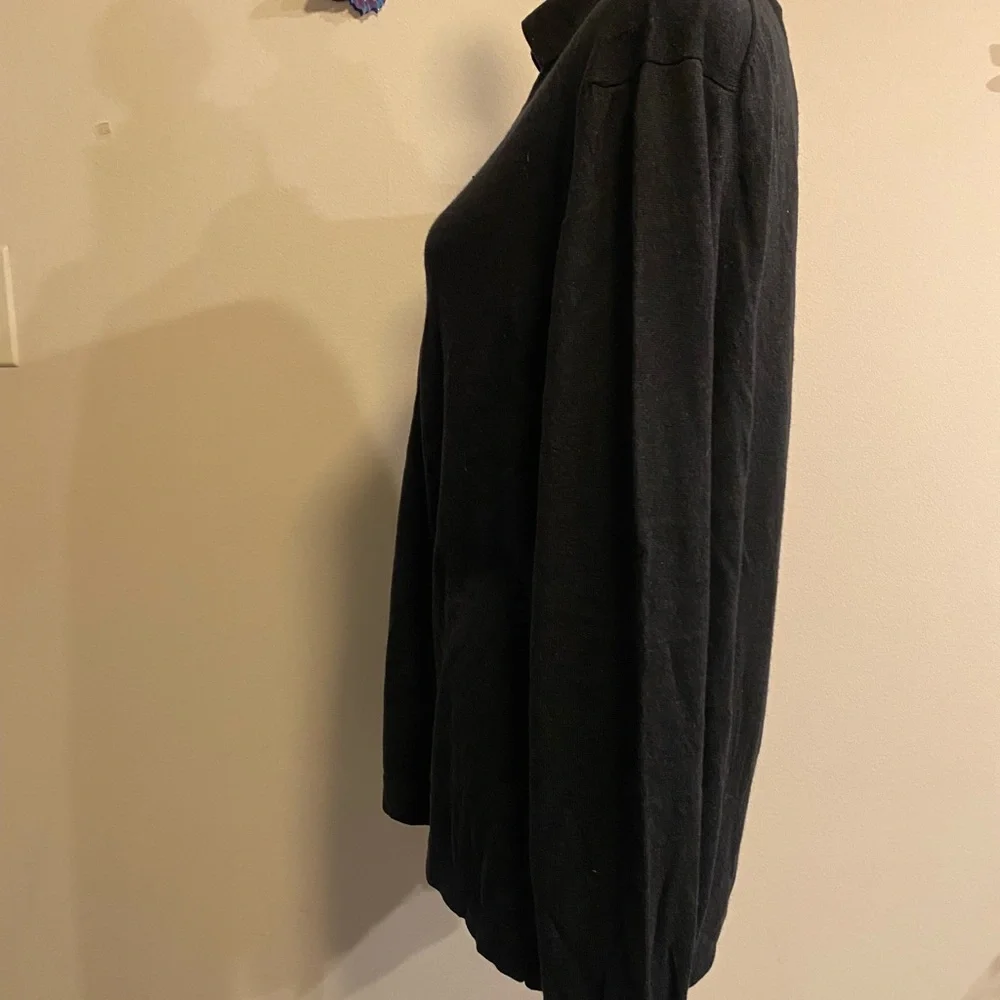 Banana Republic Men's Charcoal V-Neck Sweater silk and cashmere size Large